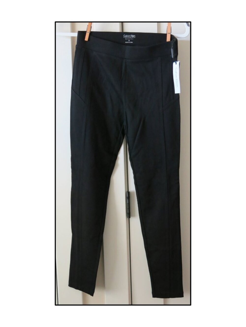 NWT $59 Calvin Klein Performance Long Ponte Legging Pants - S